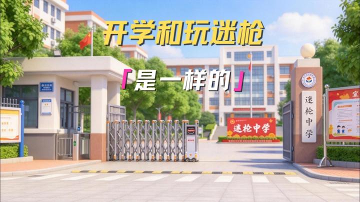 其实开学和玩迷枪是一样的!截图
