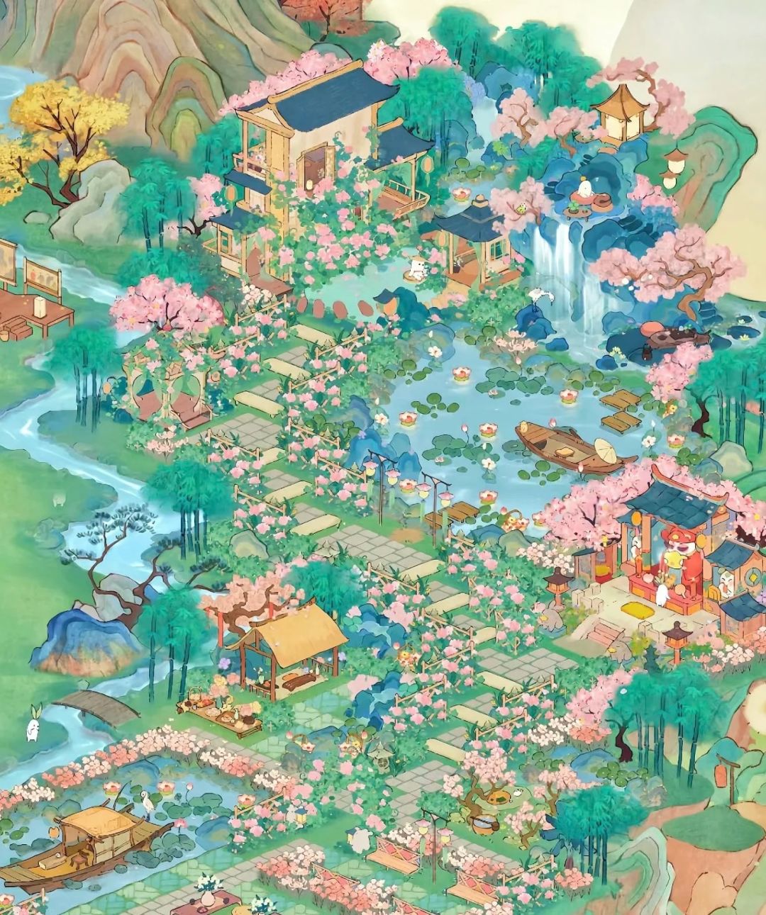 桃源布局合集,主屋,猫舍,生产1-2岛(可抄录) 3