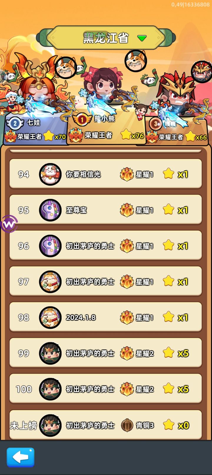 回回第八名截图