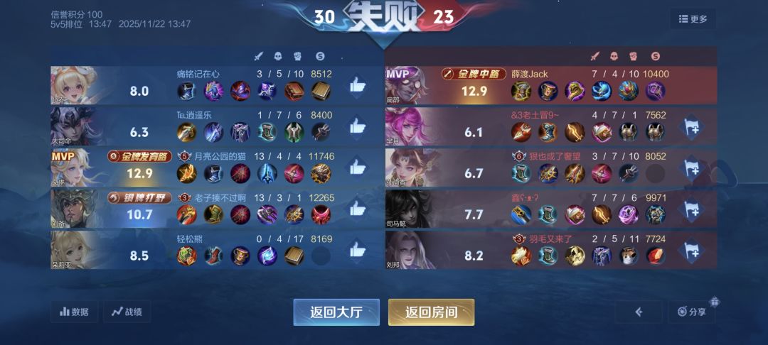 王者8星的对局,这么抽象的 1