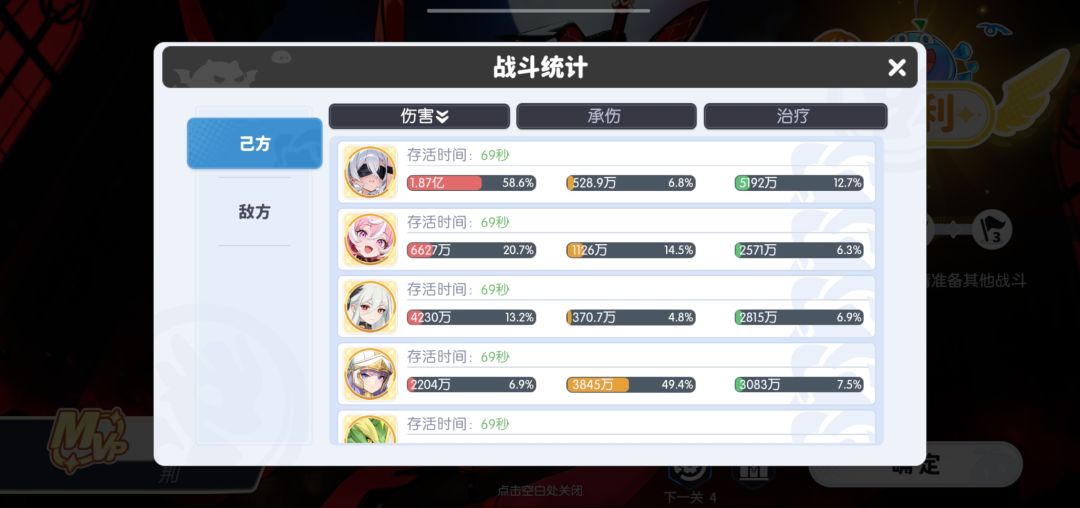 钻石朱雀爬塔pve数据横向对比 2