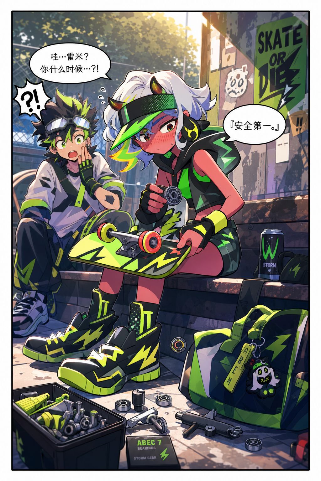 用AI把雷米的好感故事做成了小漫画UwU 2