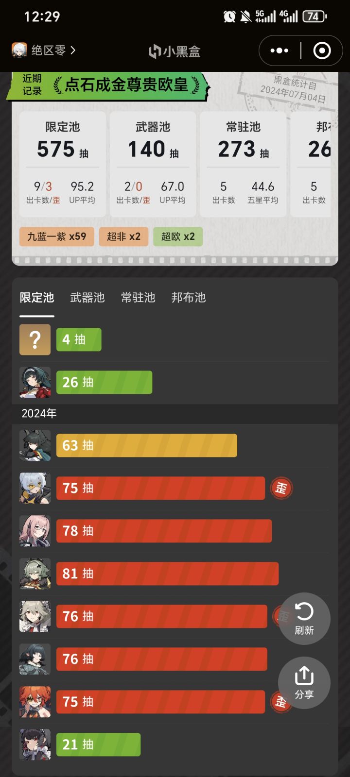 开服到现在总算又欧了截图