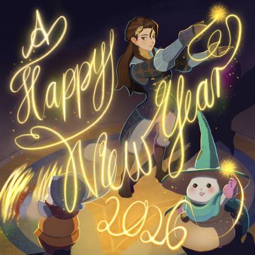 同人作品 | 大魔法师，元旦快乐！