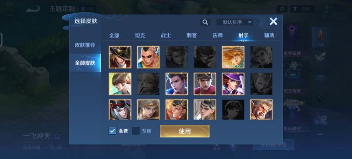王者里的个性定制截图