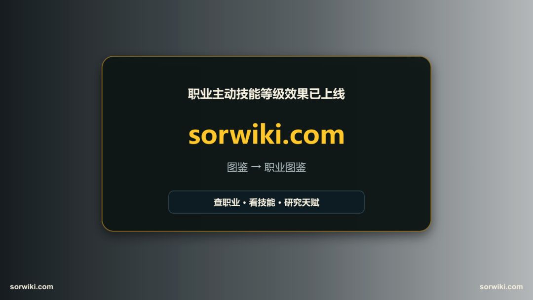 职业主动技能等级效果上线! 7