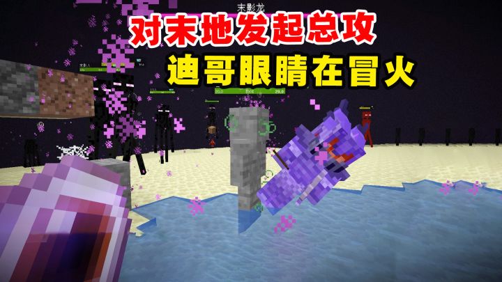 我的世界冰火传说115：对末地发起总攻，迪哥眼睛在冒火截图