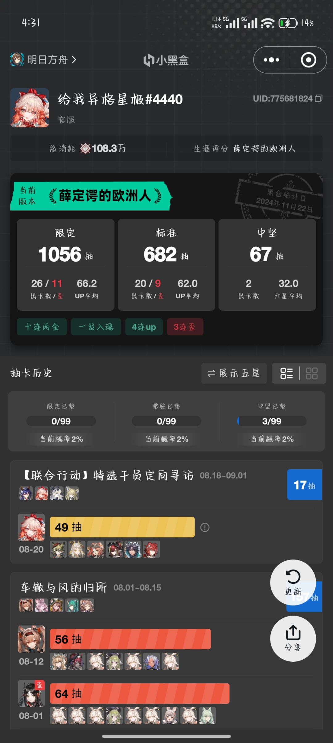 这up平均出率感人 2