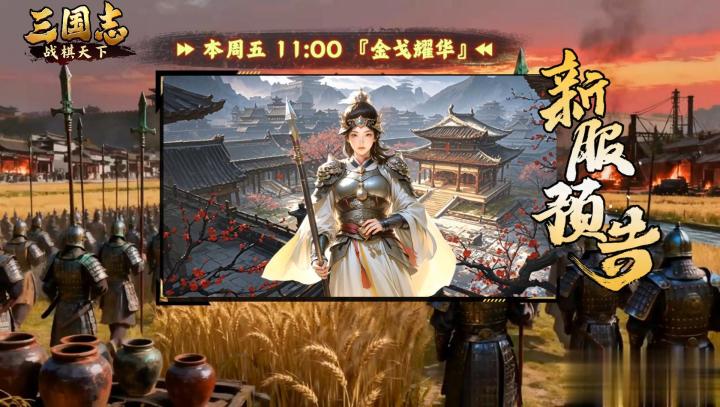 ★ 今日开服！《三国志战棋天下》新服预告：金戈耀华截图