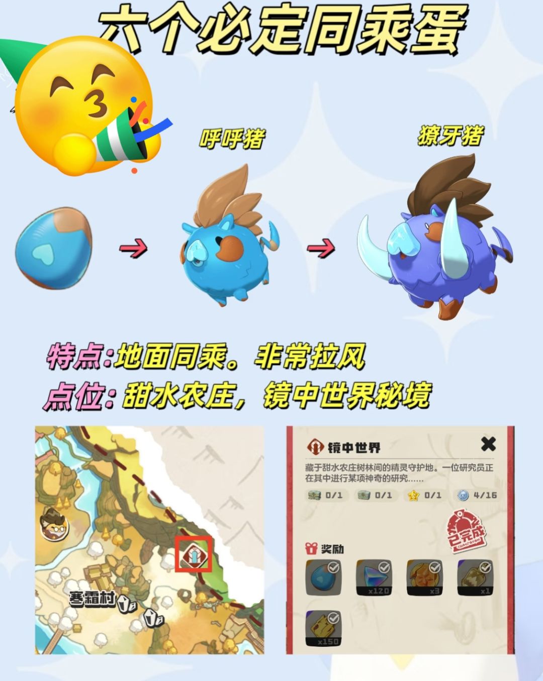 6个必定同乘的精灵蛋获取点位 3