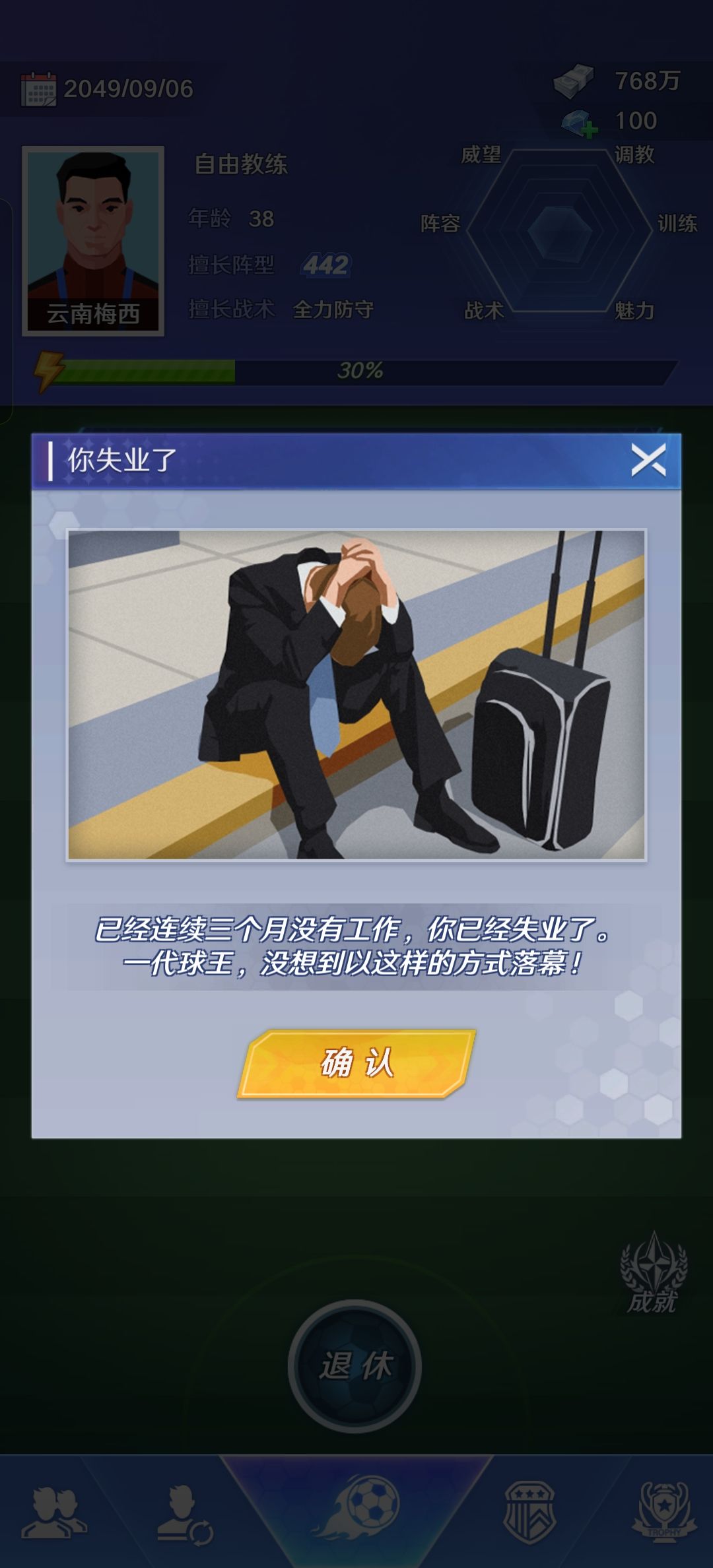 提前退休了 2