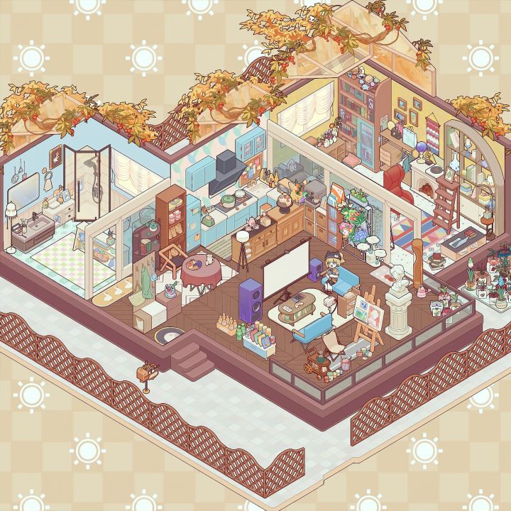 松弛感满满的一人独居大平层截图