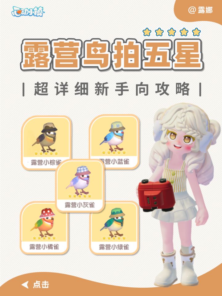 心动小镇 庆典露营鸟五星毕业攻略(超详细截图