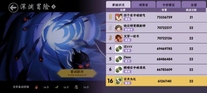 一区深渊家族夜阑听雪招人啦!截图