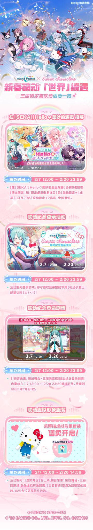 [初音未来：缤纷舞台×三丽鸥家族]联动纪念 活动内容一览