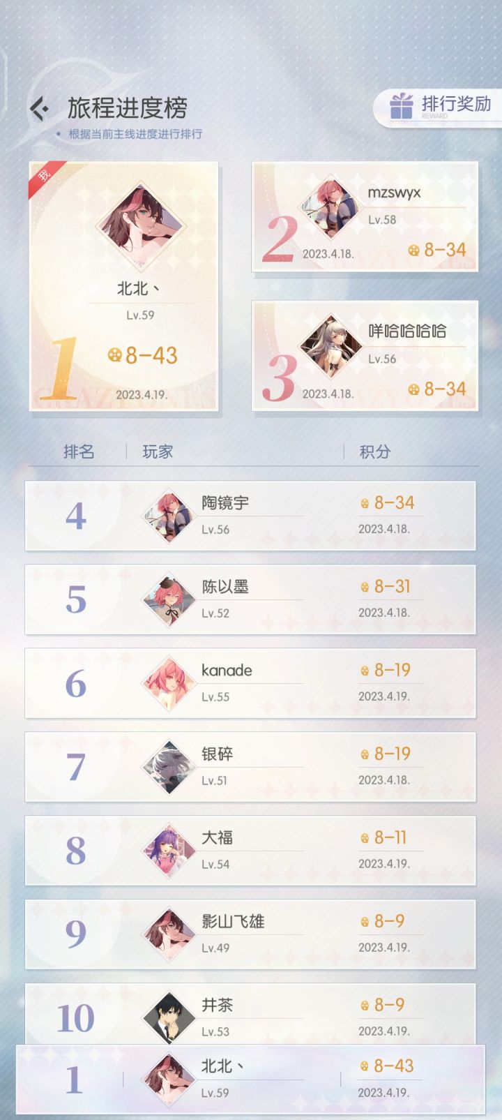 一周目公测玩家主线通关啦！截图