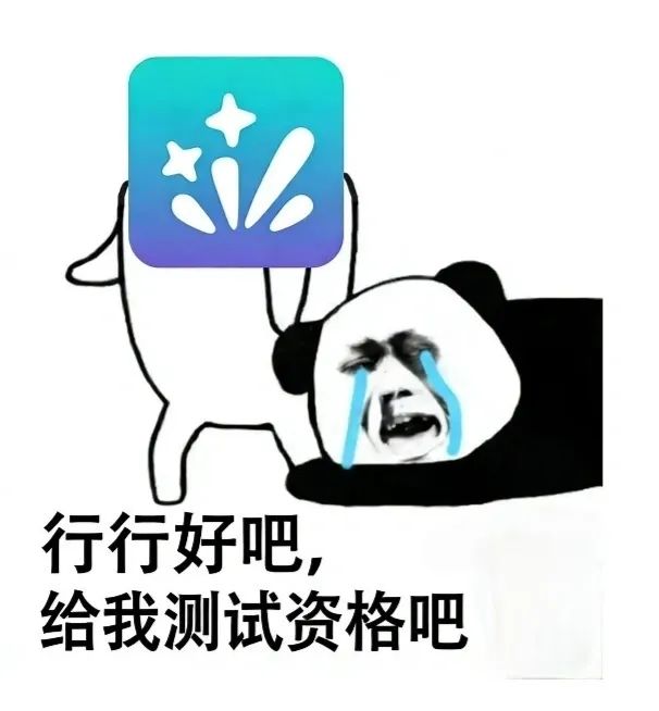 请给个测试资格 1