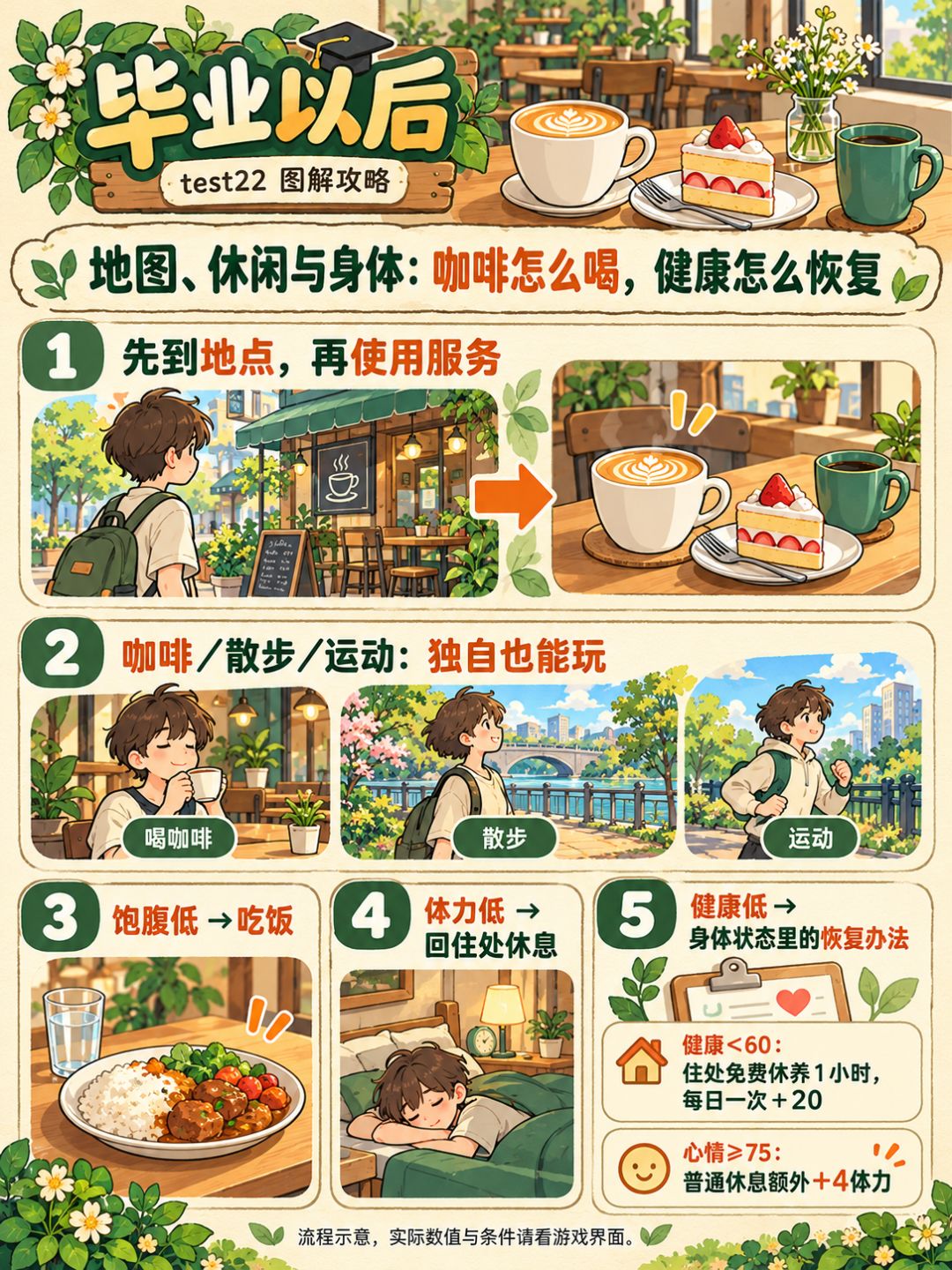 【test22攻略③】地图、休闲与身体:咖啡怎么喝,健康怎么恢复 1