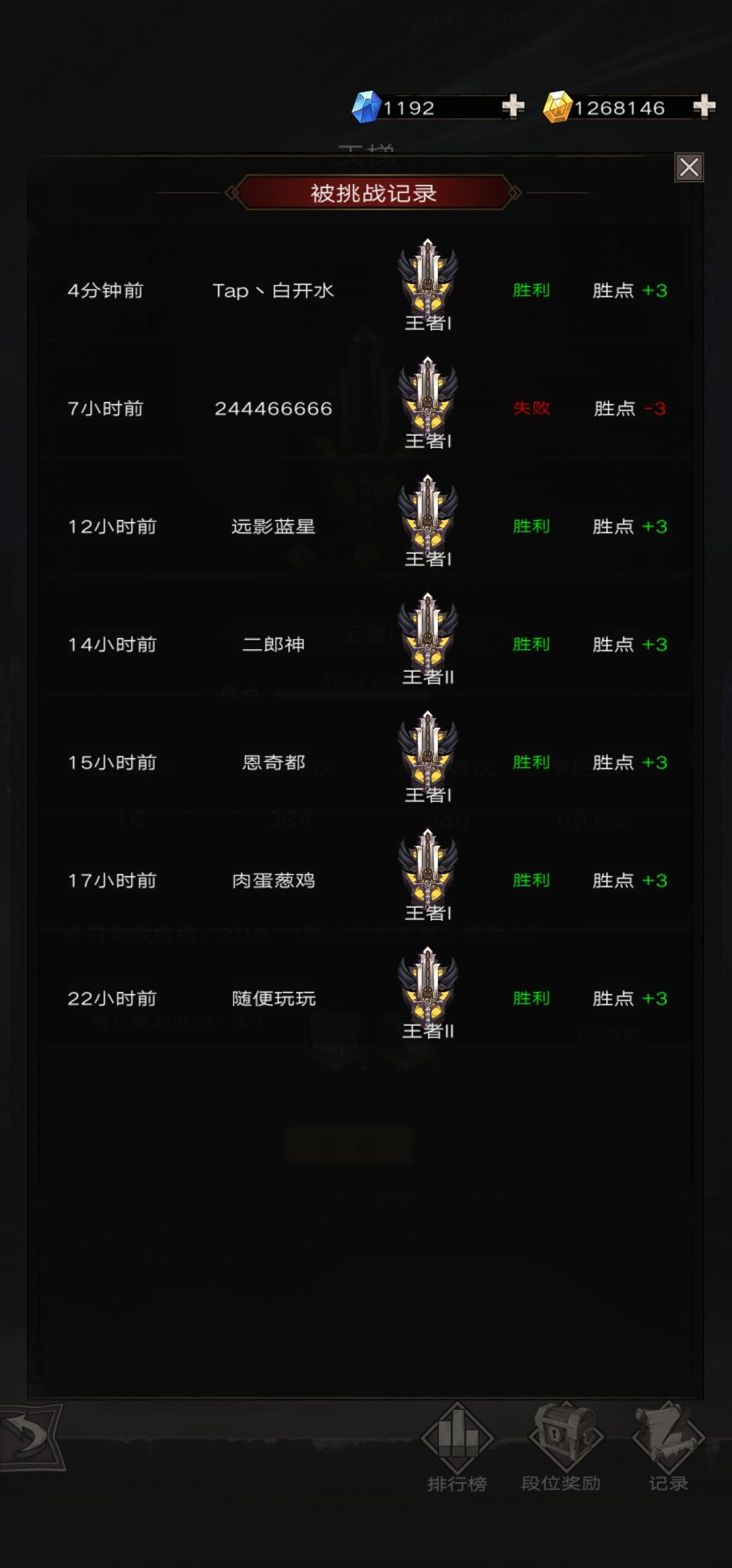 小号树枝PVP强度还可以啊 2
