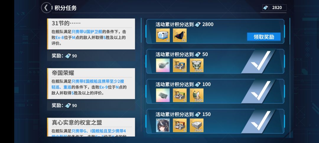 总算够分了。 2
