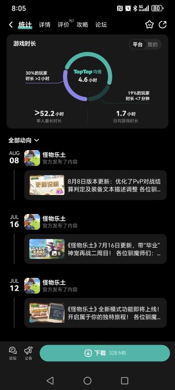 已开奖❗《怪物乐土》8月8日版本❗更新优化了