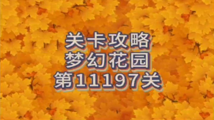 花园攻略站VOL26:第11197关关卡攻略截图