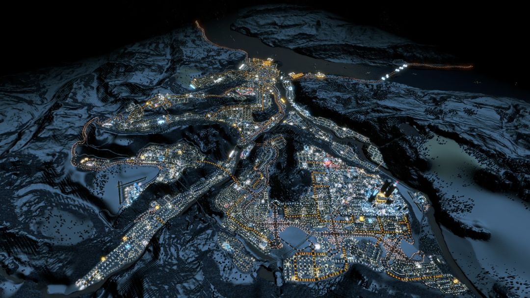 城市天际线 雪地图城市建设 2