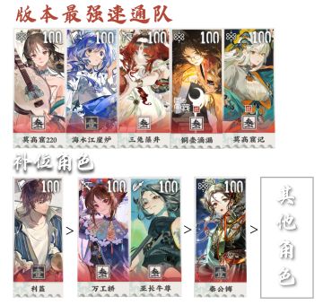 物华弥新2.0版本速通阵容推荐