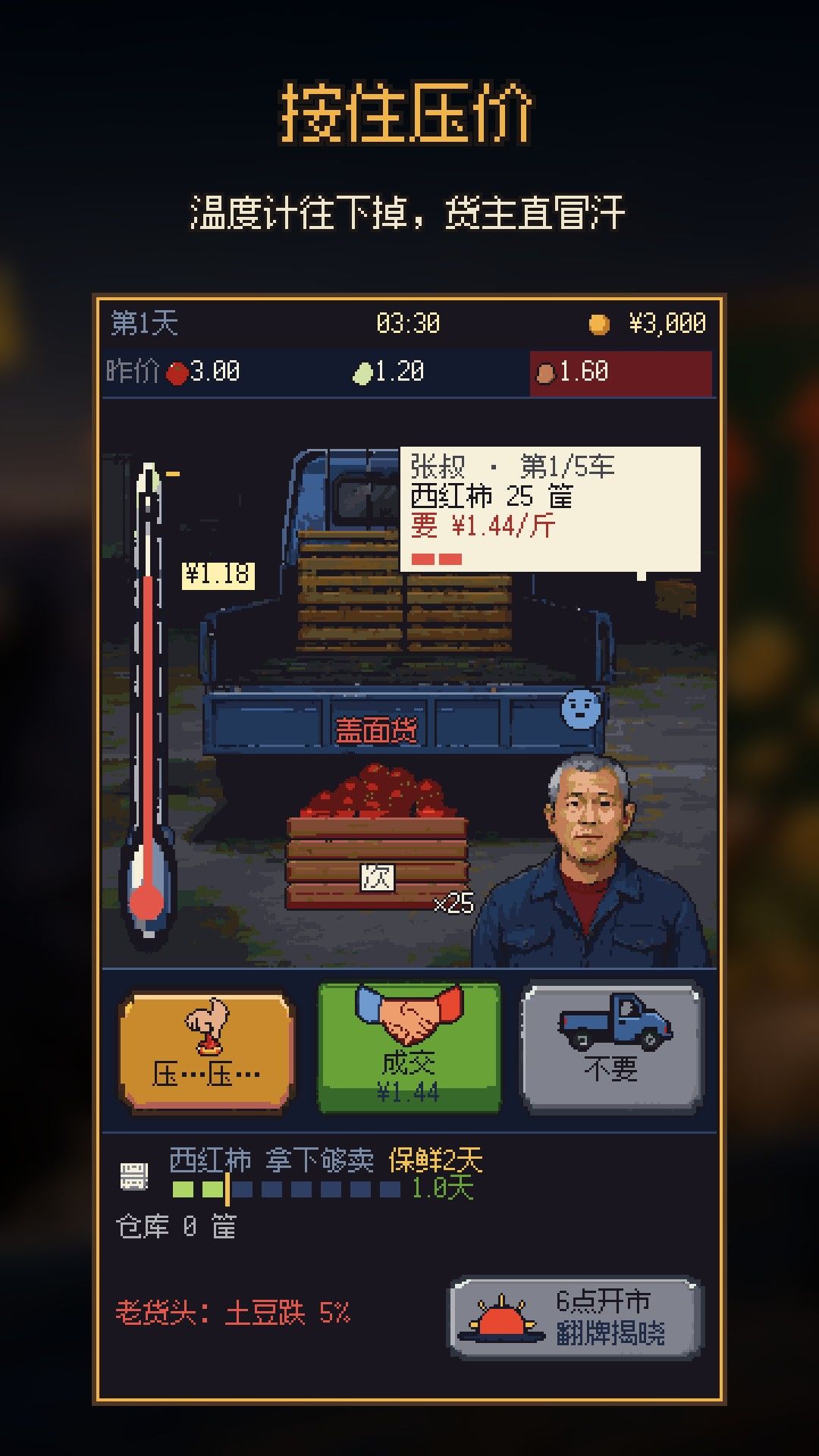 凌晨收菜六点翻牌，一车菜翻倍 3