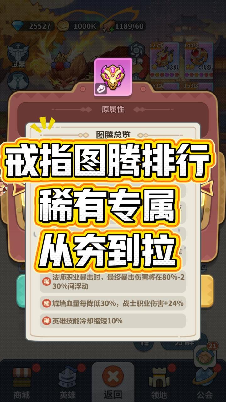 从夯到拉!戒指稀有专属图腾排行!截图