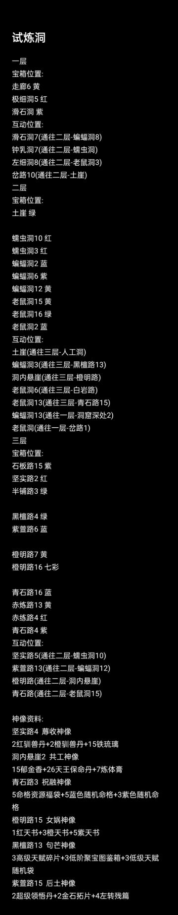 【玩家攻略】试炼洞兑换攻略