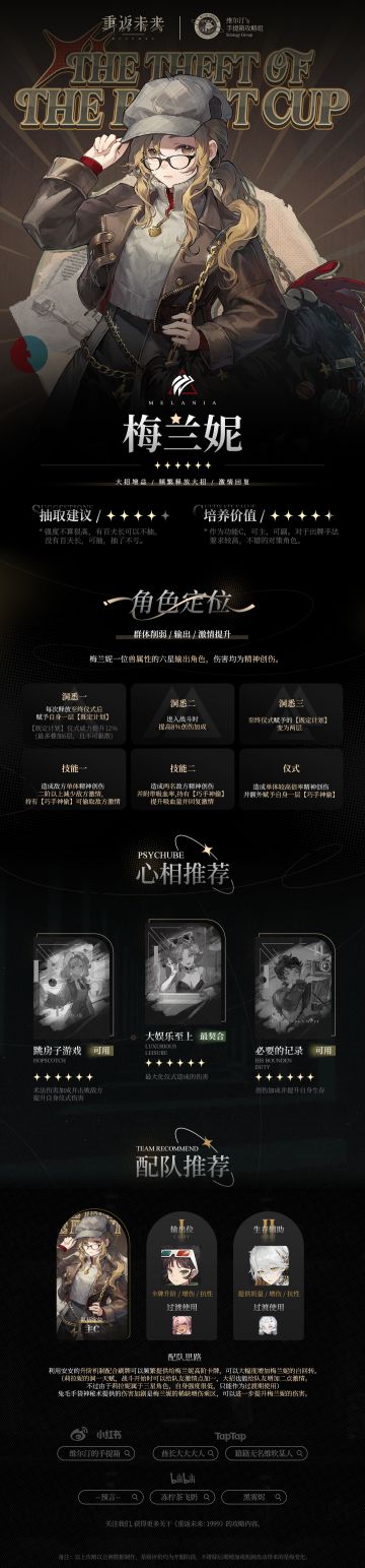 「梅兰妮」Melania丨攻略一图流