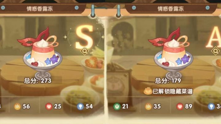 剑与远征 光辉盛典 菜肴S级完美全品菜单截图