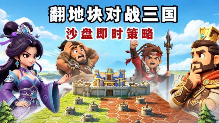 什么❓翻动地块就能对战三国,即时策略有意思❗截图