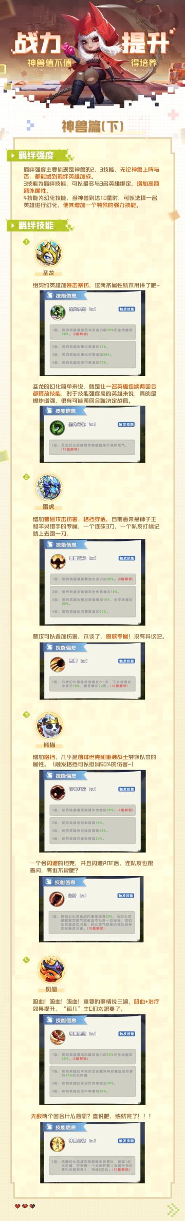 【新手攻略】战力提升——神兽篇（下）