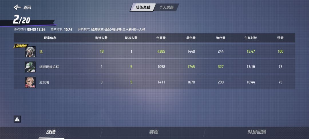 救队友于水火,队友不给力。 2