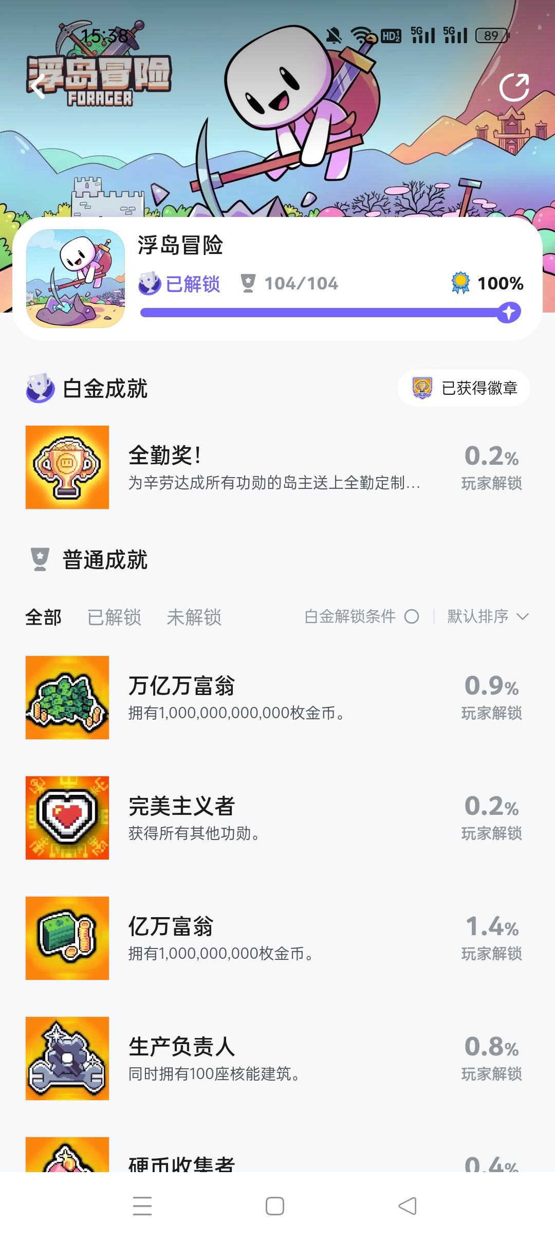 全成就终于拿下了! 1
