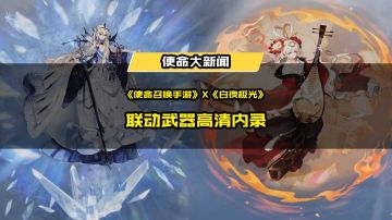 白夜极光联动武器登场！还有特殊检视动画！