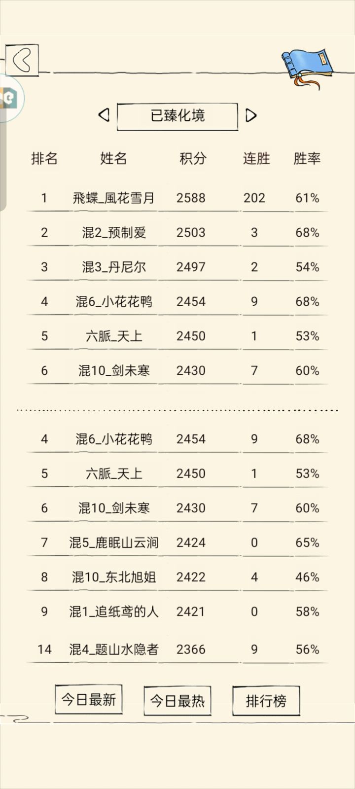 九洗凌冲分第一天截图