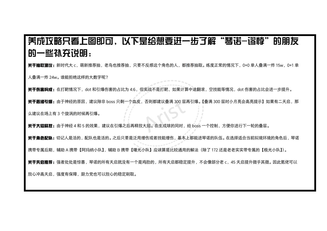 【琴诺-谬悖】一图流攻略 2