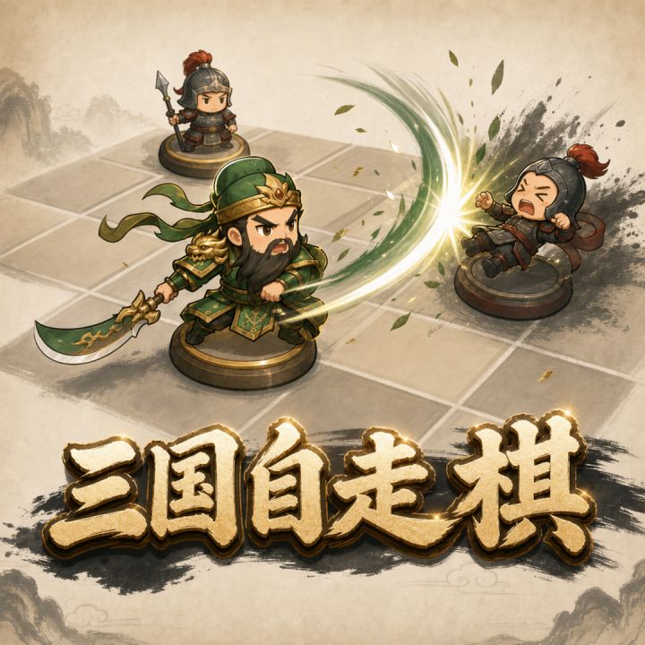 老朋友们,我做了一款新游戏 —— 三国自走棋。截图