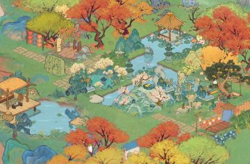 晒一下15级时候的布局
田地分割是方便操作单种作物的种植
生产建筑按照一次加工、二次加工的顺序来摆放，关键性的建筑可以放一起，放装饰物的时候尽量不要放过高的树遮挡操作，水景还没处理好，等升级来了功能后一起处理#桃源深处有人家