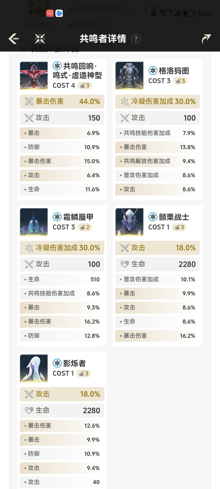 终于每个位置都双爆了截图