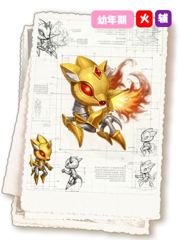 操控火焰的金属兽 它有一对耀眼的火焰之翼