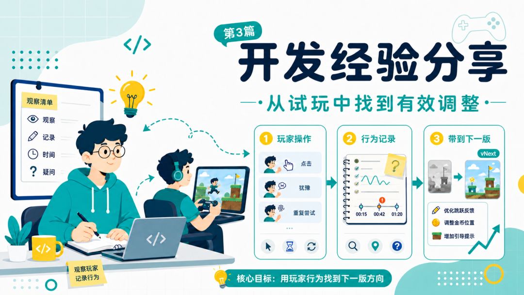 经验分享 | 从试玩中找到有效调整：下一版到底该改什么截图