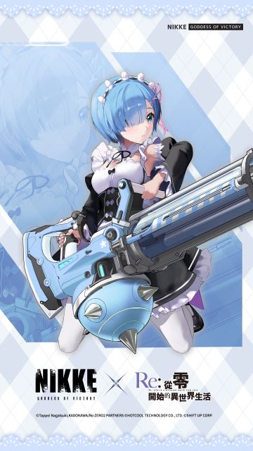 妮姬联动角色，蕾姆重机枪武器插图公开