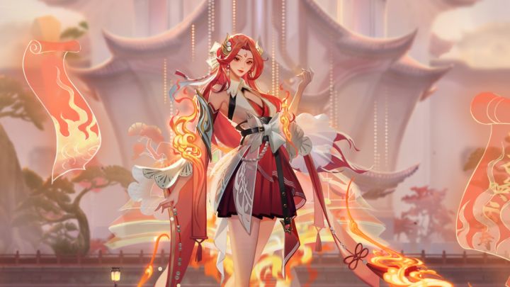 魅焰有灵,浴炎而生——貂蝉五五朋友节皮肤动态画短片截图