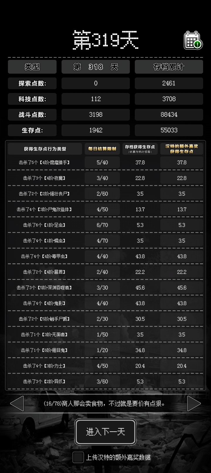 力竭了,今天忘刷了截图