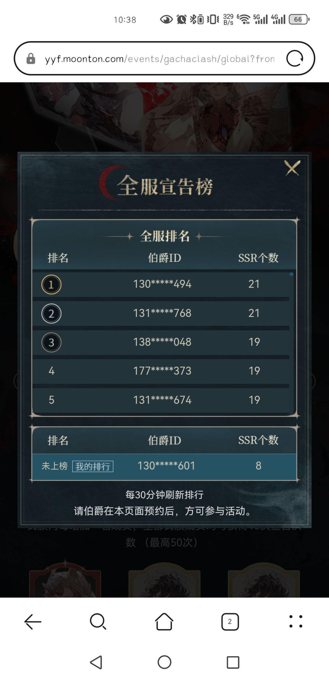 排行榜真实吗 1