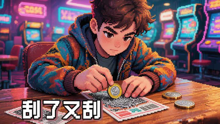 为了刮彩票，就算当洗碗工我也愿意截图